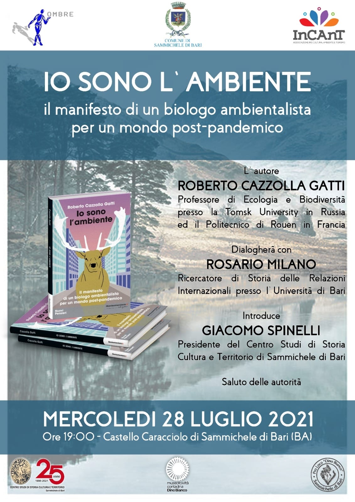 Sammichele di Bari, nel Castello Caracciolo presentazione del libro ''Io sono l'ambiente'' 