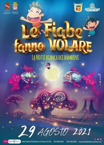 Molfetta, ''Le fiabe fanno volare'': notte bianca dedicata ai bambini