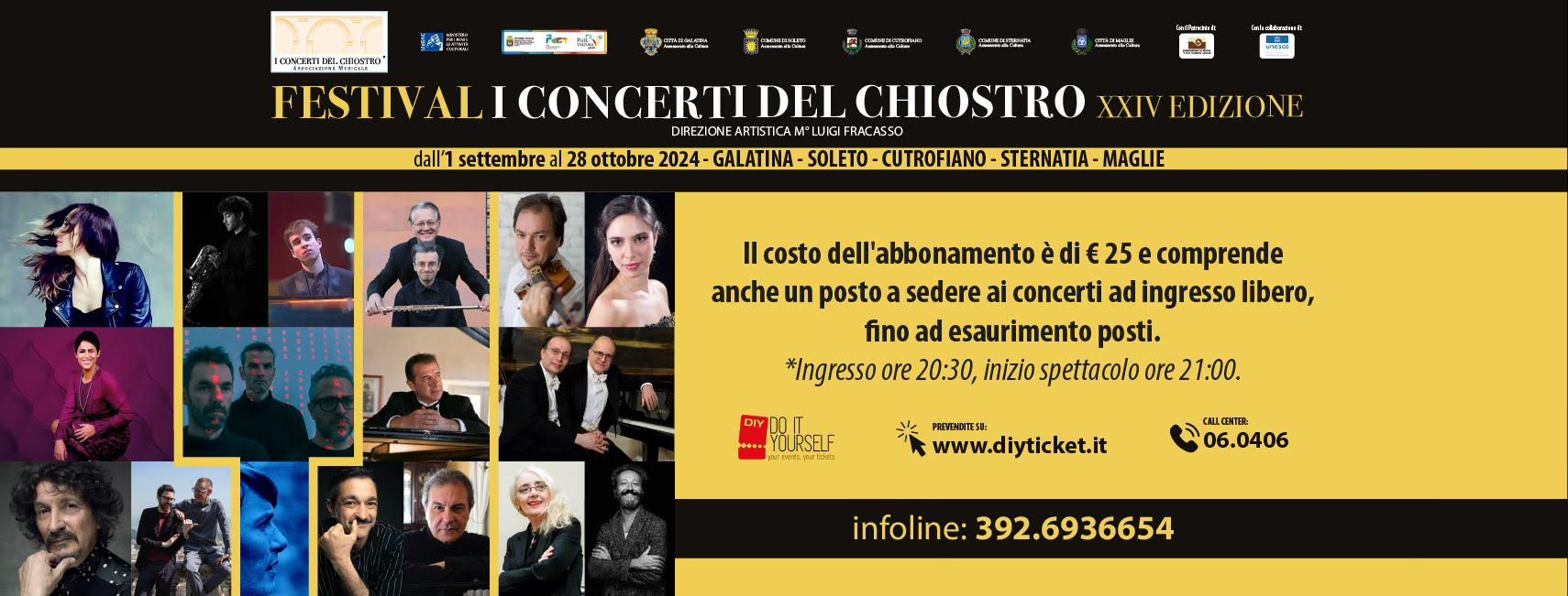 La presentazione della XXIV edizione del Festival I Concerti del Chiostro