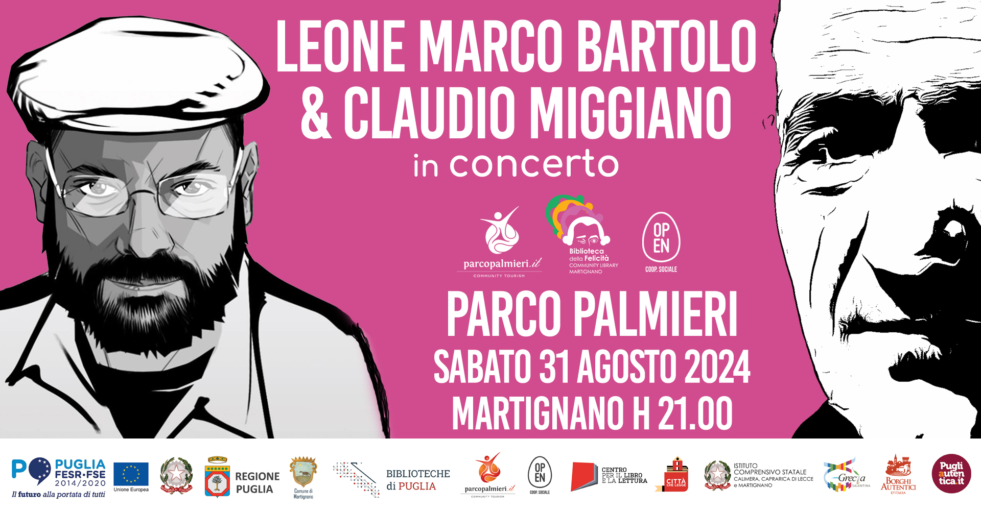 Parco Palmieri, il concerto di Leone Marco Bartolo e Claudio Miggiano