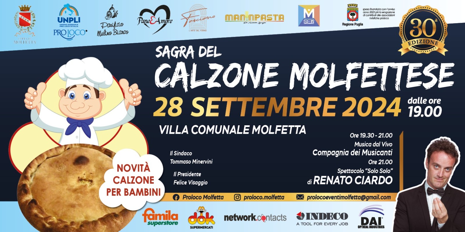 Molfetta, la sagra del calzone molfettese compie 30 anni